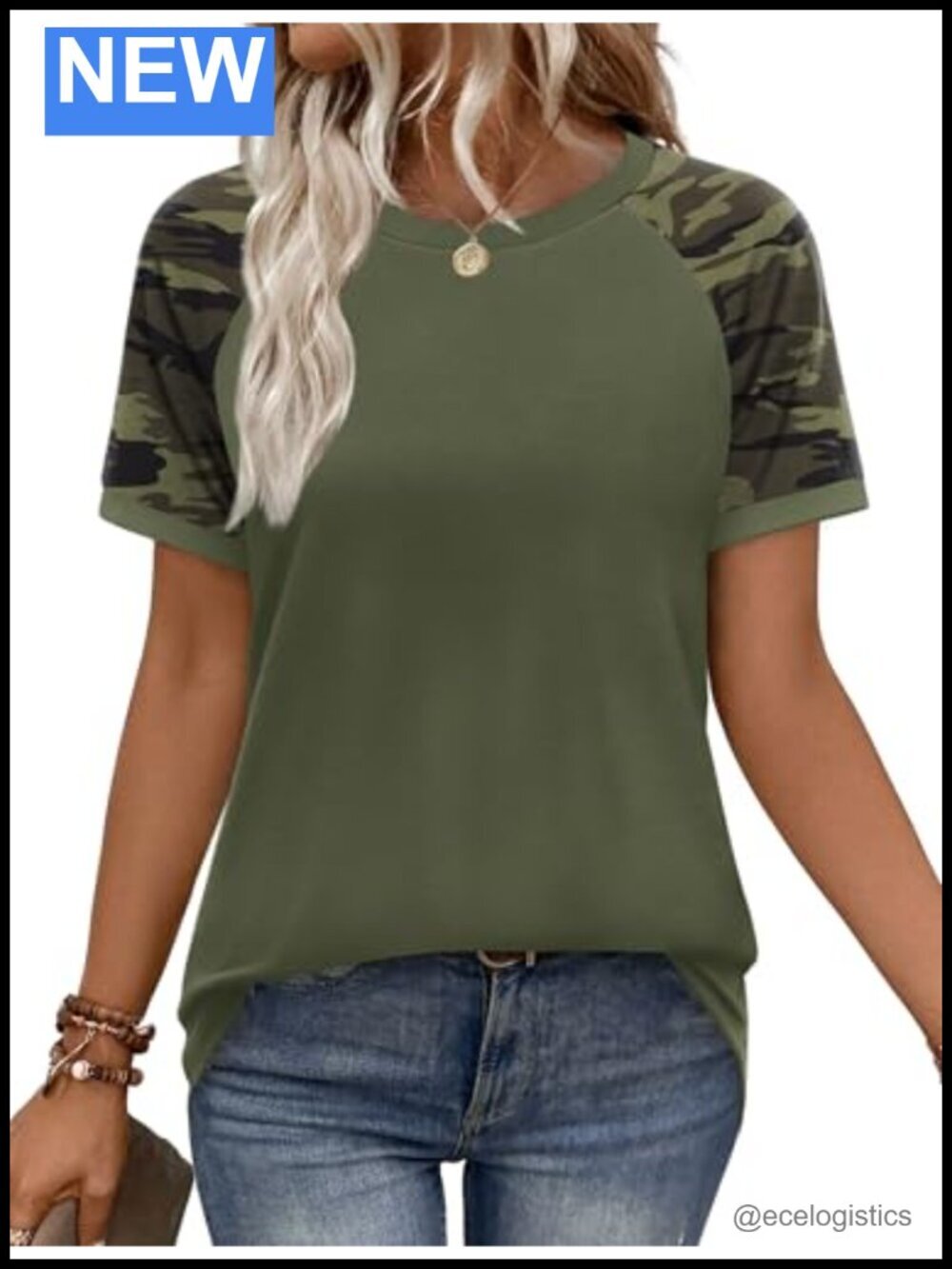 Women's Color Block Raglan Sleeve Short Sleeve T-Shirt